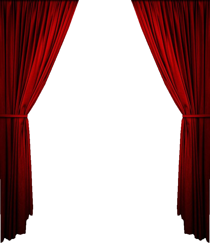 Red theatre curtains